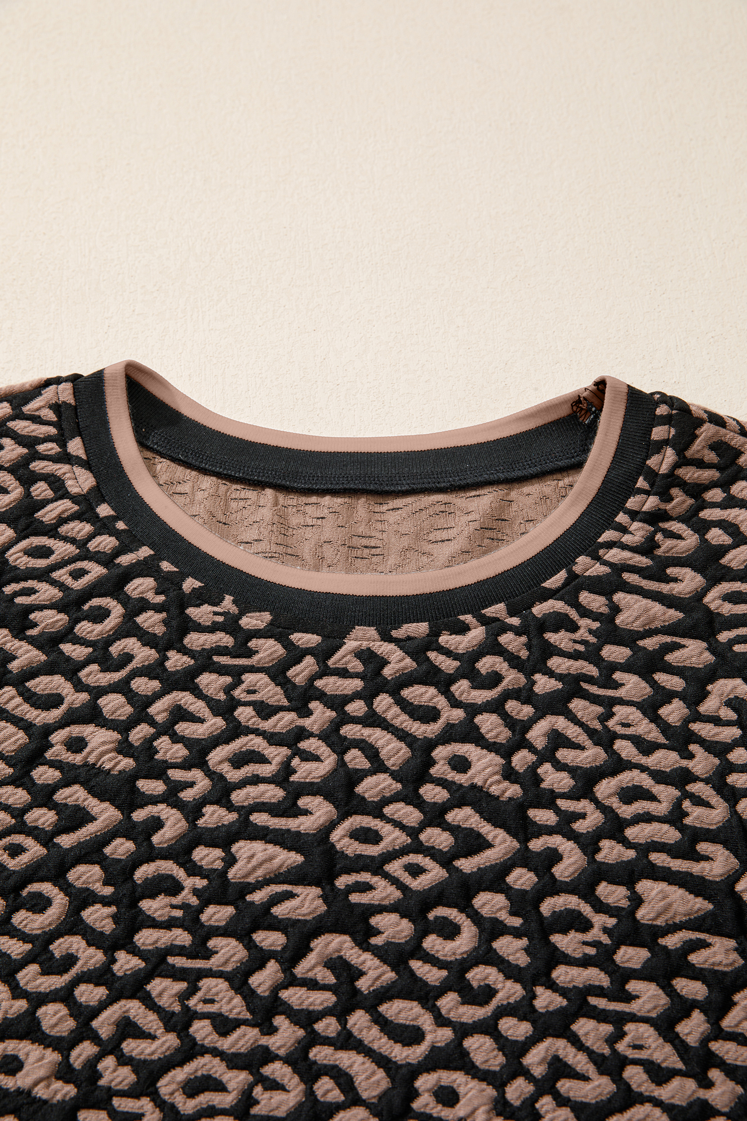 Black Leopard Print Bubble Sleeve Shift Mini Dress - loveforevers