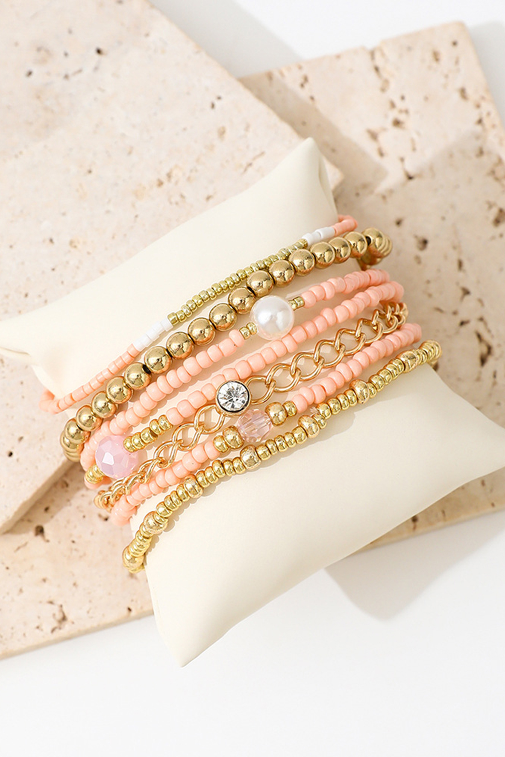 Gold Simple Beaded Multi Layer Bracelet - loveforevers