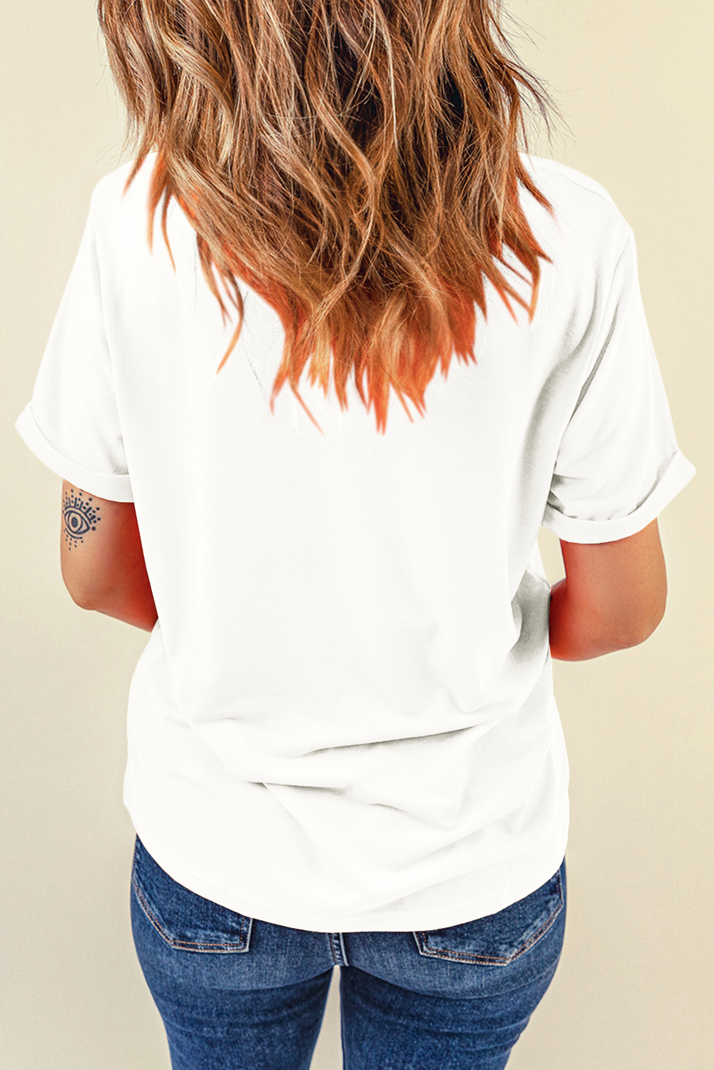Khaki Casual Plain Crew Neck Tee - loveforevers