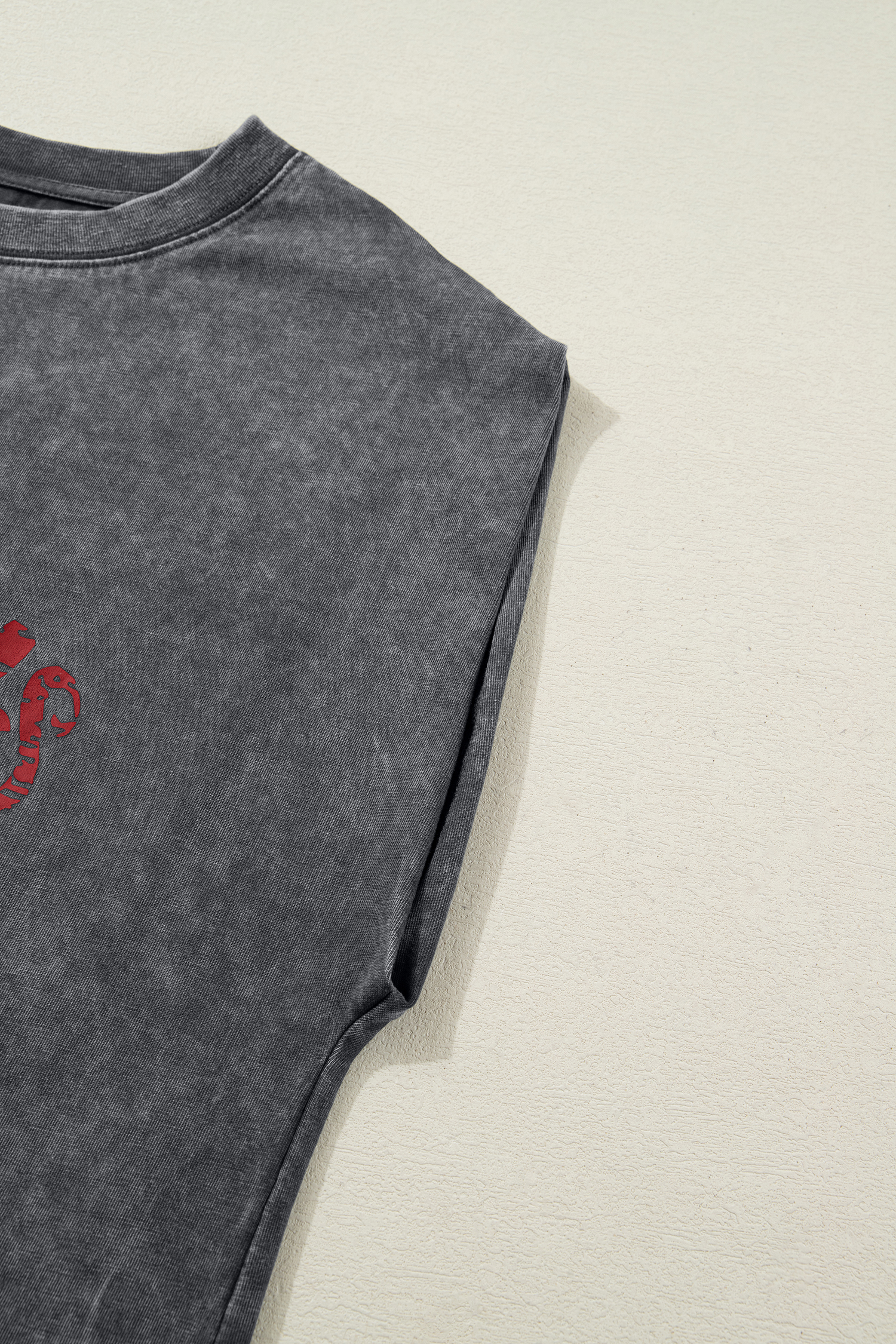 Smoke Gray Cowboy & Beer Western Graphic Mineral Wash Tank Top - loveforevers