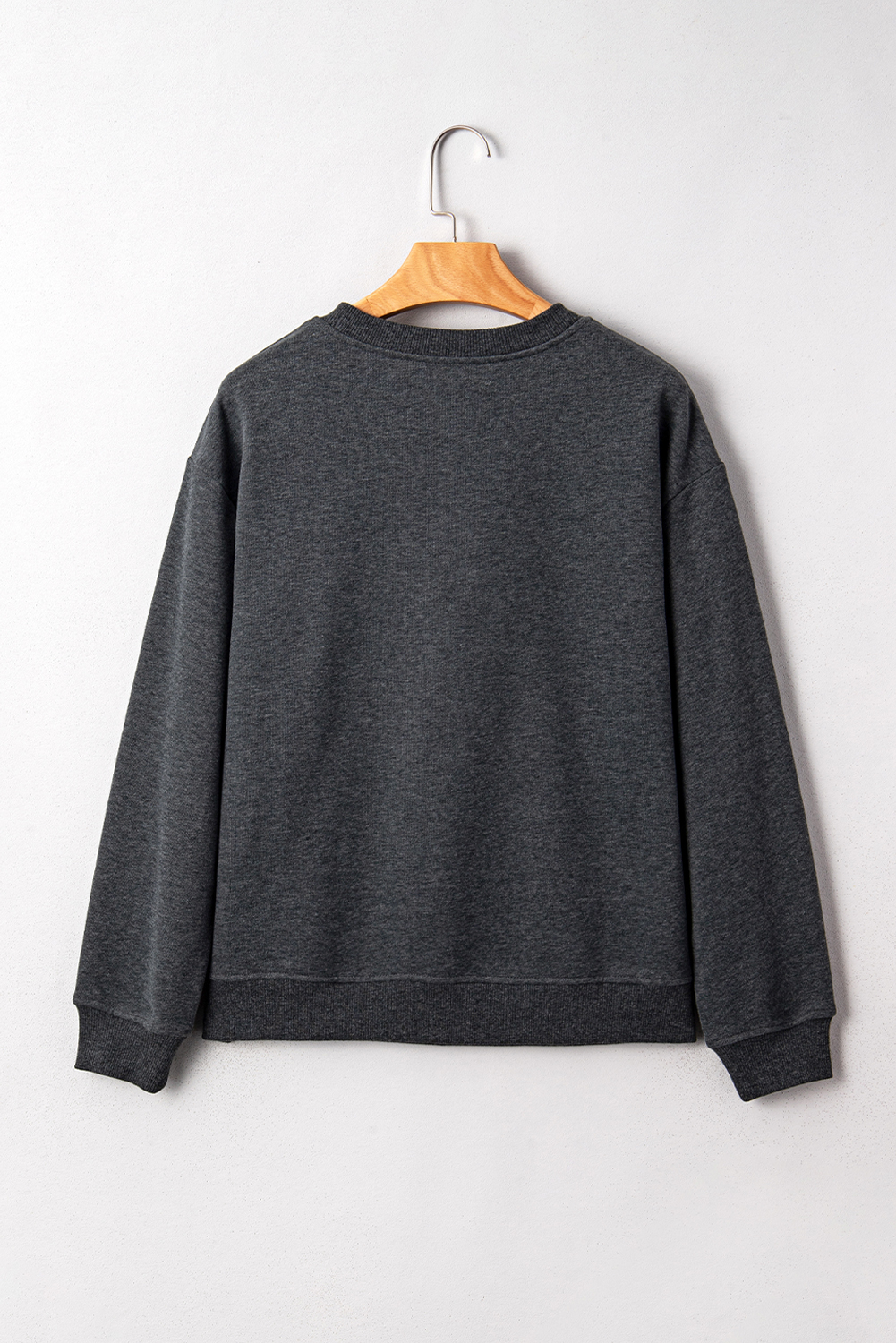 Carbon Grey Cowboy Queen Card Drop Shoulder Graphic Sweatshirt - loveforevers