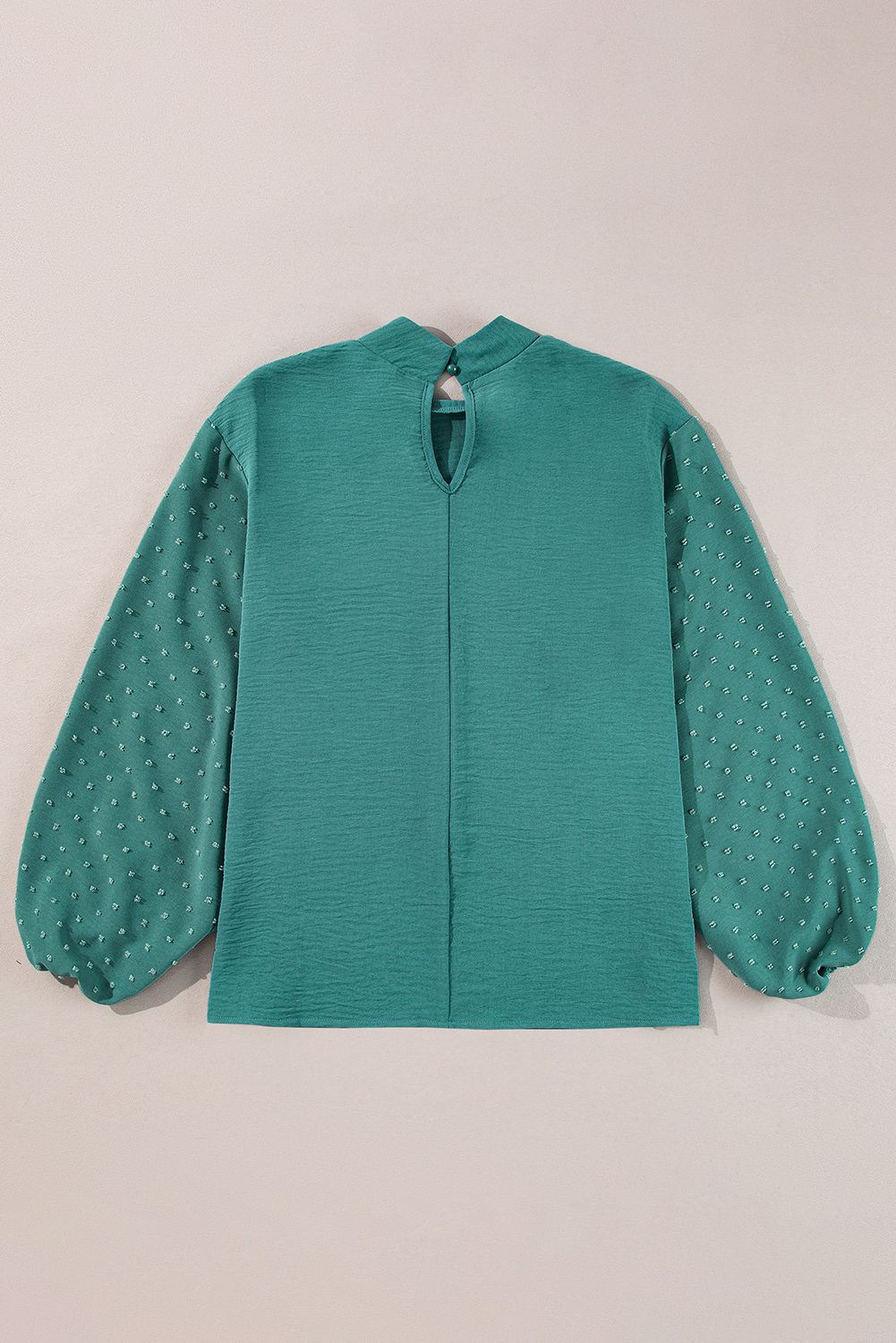 Skobeloff Swiss Dot Balloon Sleeve Loose Blouse - loveforevers