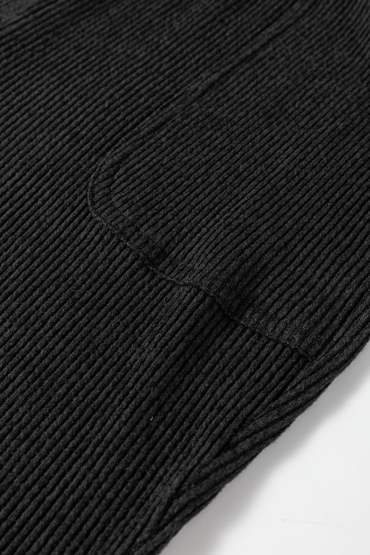 Black Ribbed Drawstring Active Jogger Pants - loveforevers