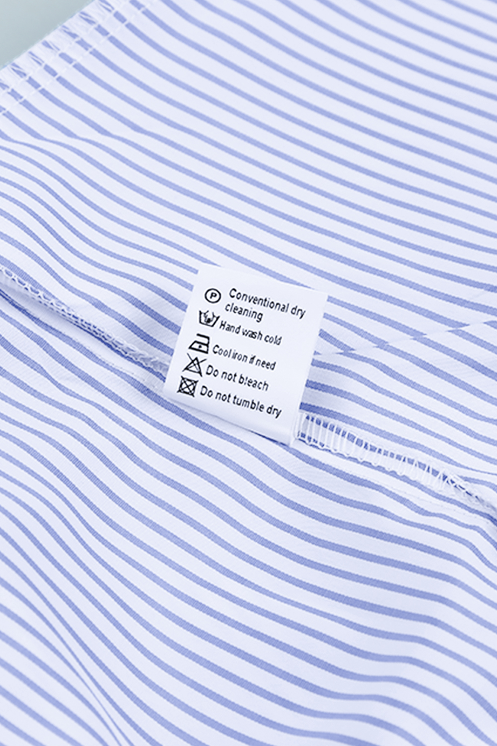 Red Stripe Smocked Cuffed Striped Boyfriend Shirt with Pocket - loveforevers