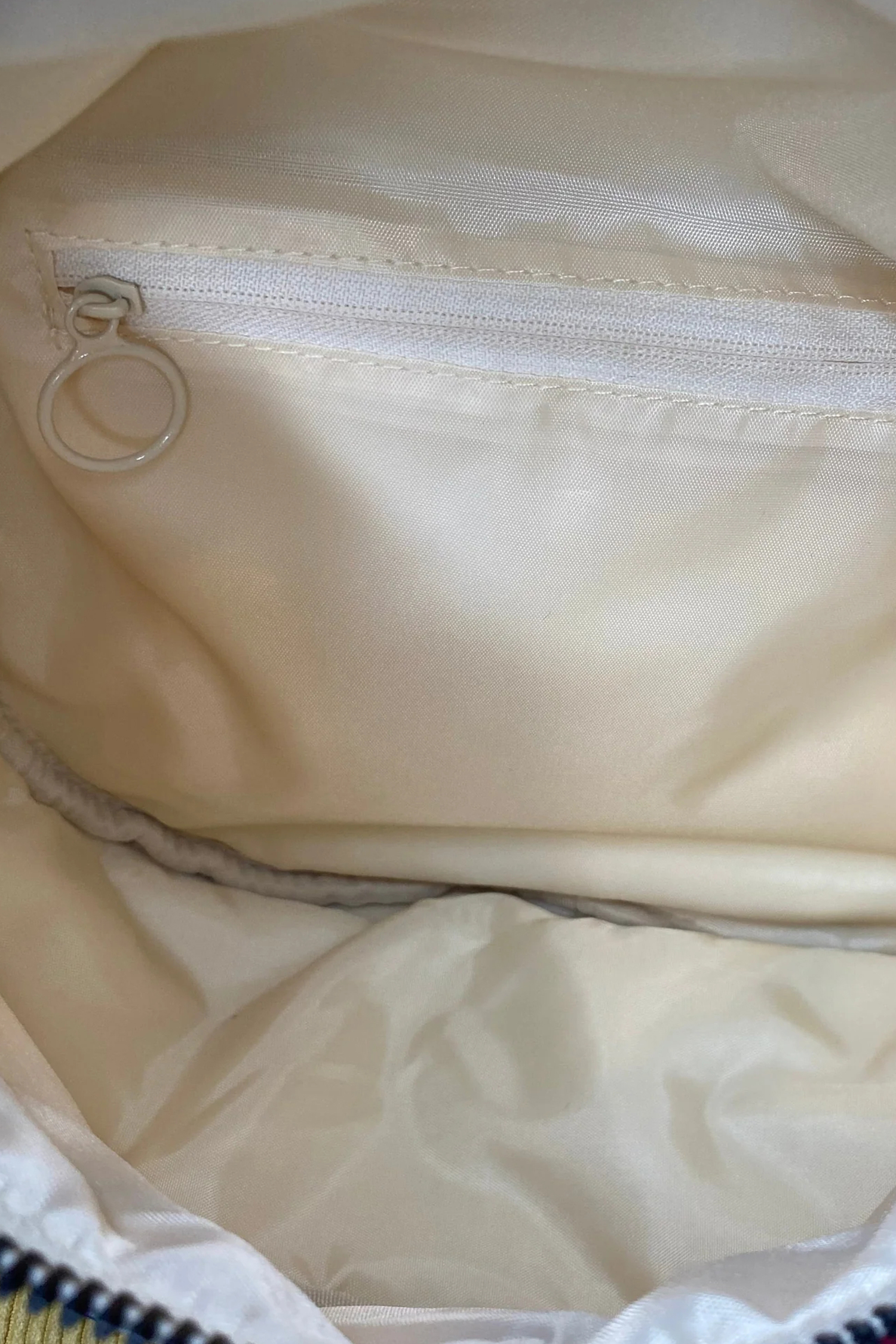 White Pretty Checkerboard Canvas Double Zip Crossbody Bag - loveforevers