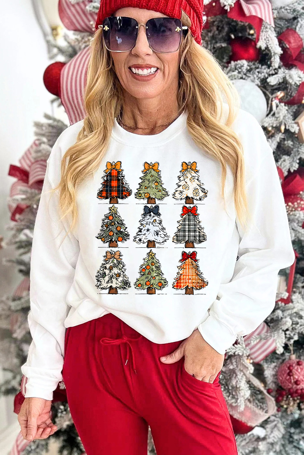 White Christmas PNG Graphic Holiday Sweatshirt - loveforevers