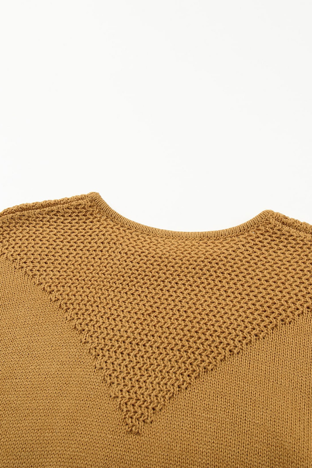 Two-Tone Chevron Pullover Sweater - loveforevers