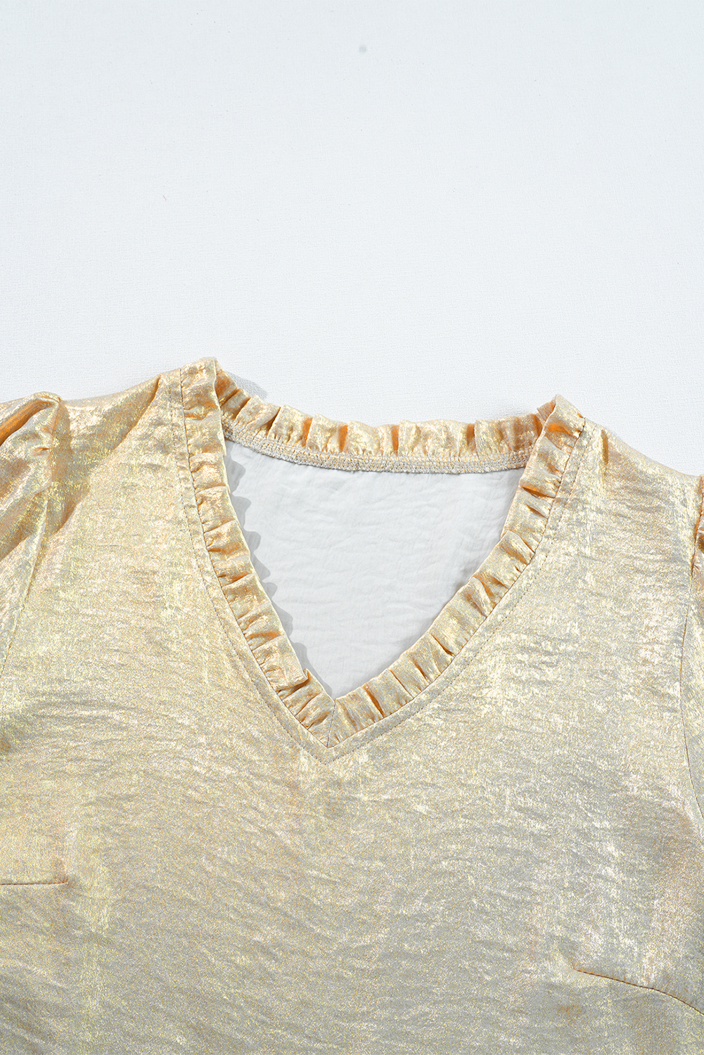 Pale Khaki Metallic Zip up Baseball Jacket - loveforevers