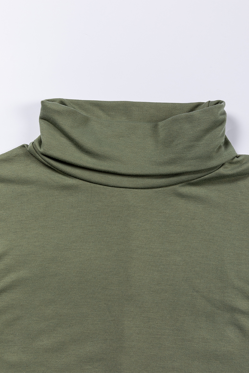 Jungle Green Cowl Neck Shift Tunic Top - loveforevers