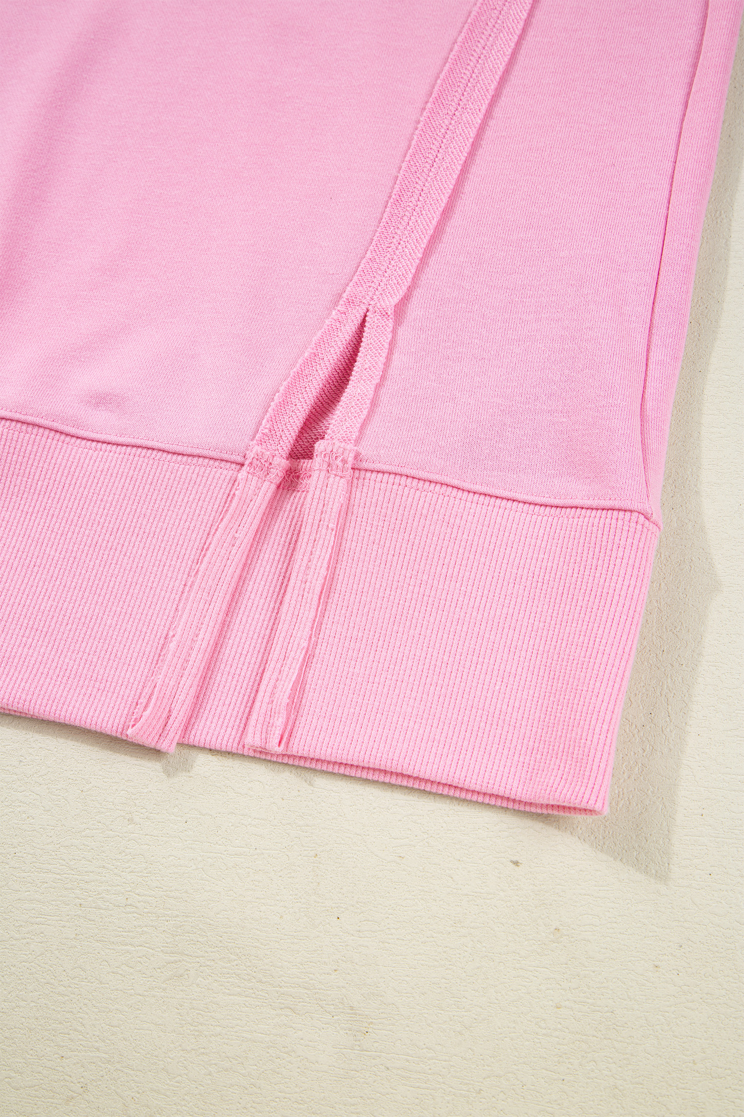 White Bow Sequin XOXO Letter Graphic Exposed Seam Baggy Sweatshirt - loveforevers