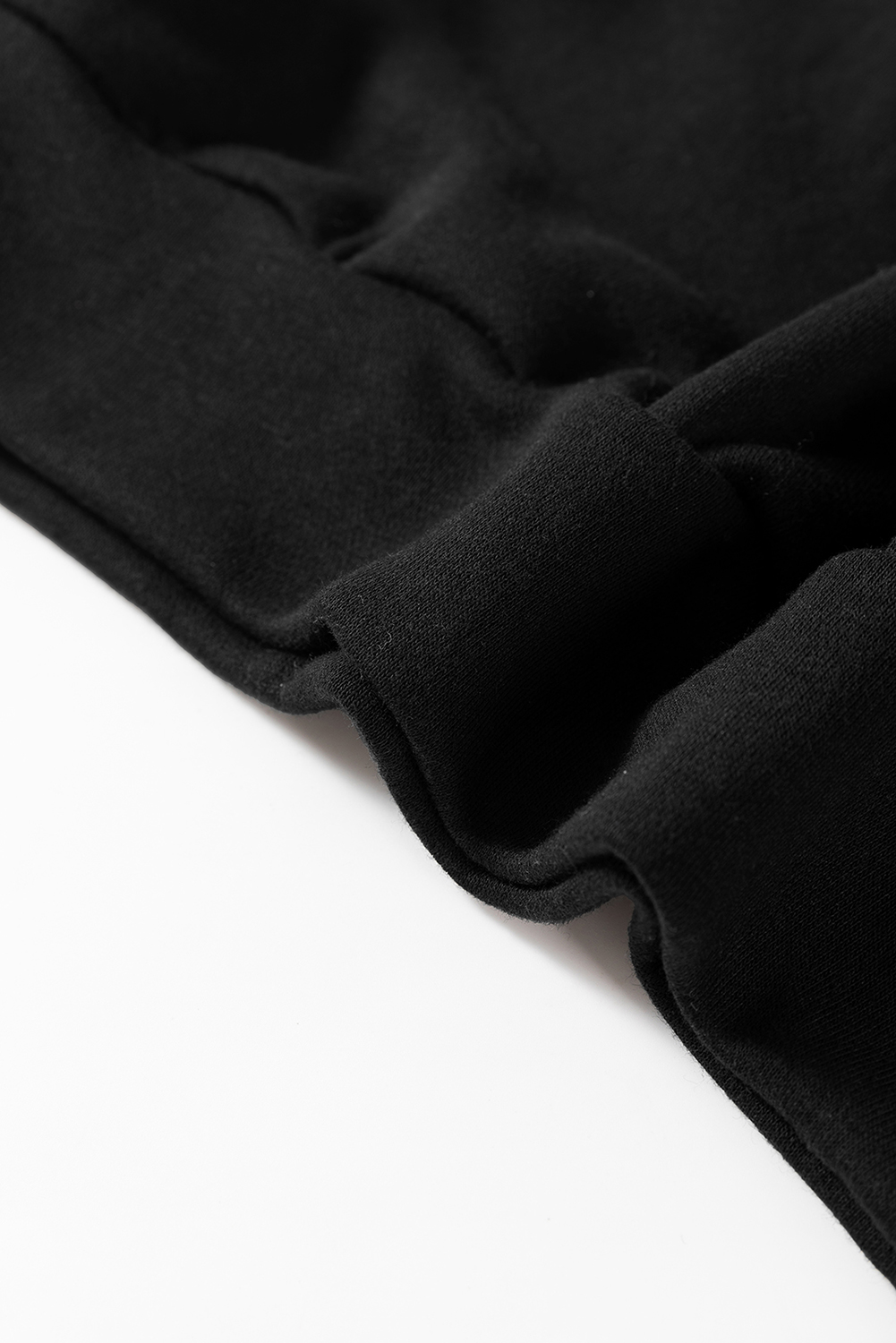 Black Bowknot Dewback Round Neck Sweatshirt - loveforevers