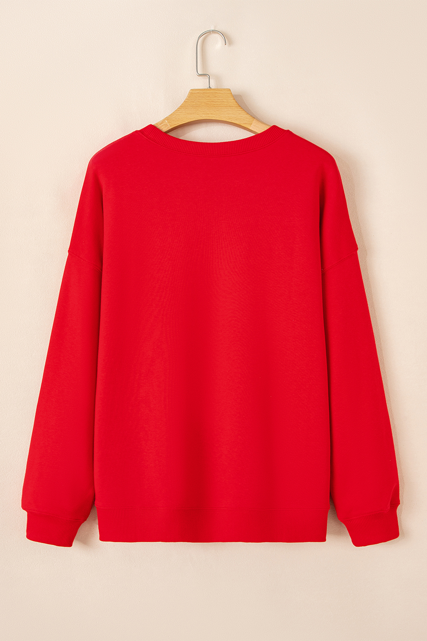 Red xoxo Valentines Heart Sketch Printed Pullover Sweatshirt - loveforevers