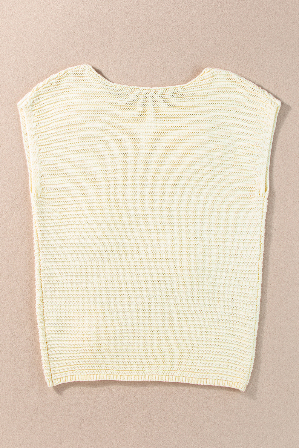 White Flower Crochet Round Neck Knitted Top - loveforevers