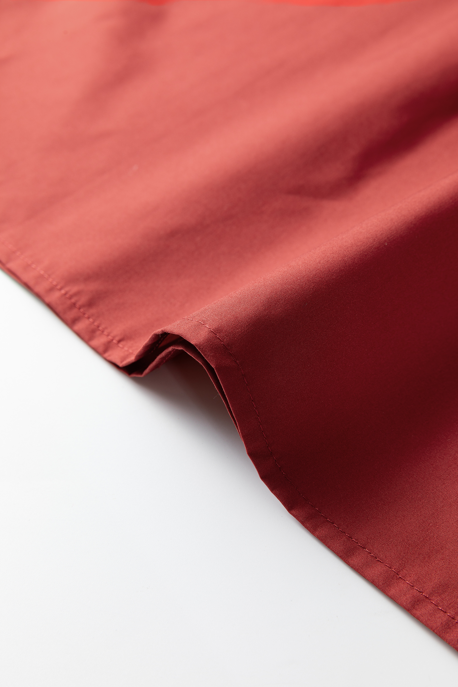 Clay Contrast Trim Flutter Sleeve V Neck Blouse - loveforevers