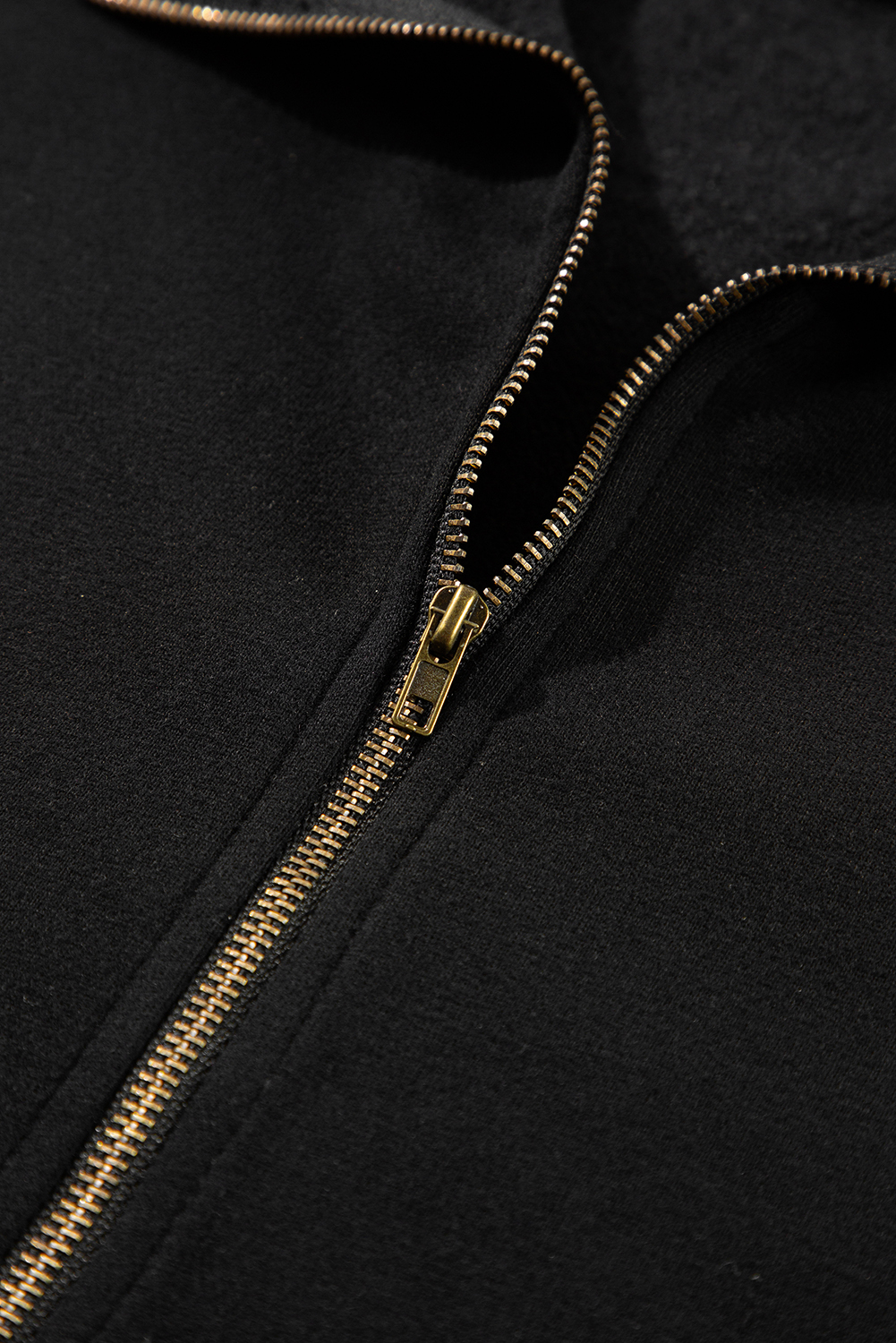 Bonbon Fleece Lined Half Zipper Kangaroo Pockets Loose Hoodie - loveforevers