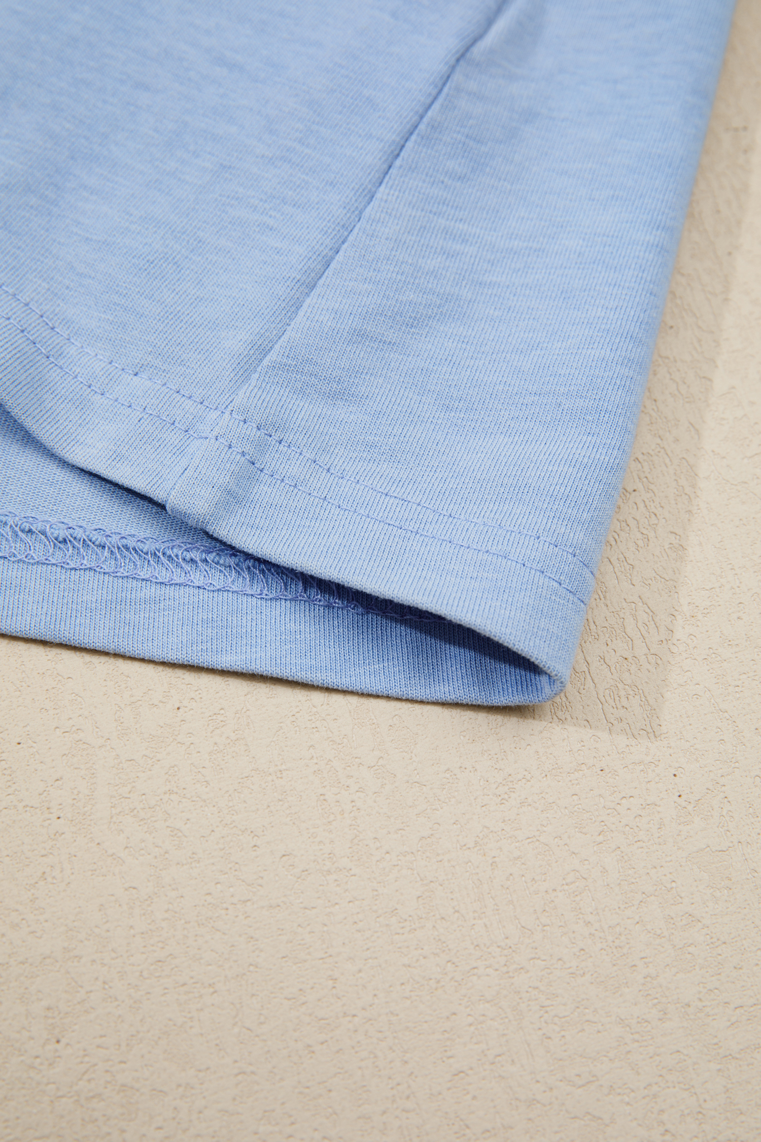 Sky Blue Mineral Wash Elastic Waist Tank Dress with Side Pockets - loveforevers
