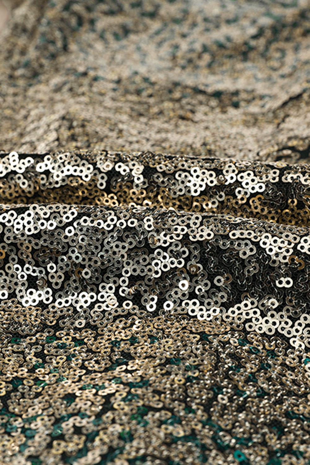 Green Black&Gold Gradient Sequined Pants - loveforevers