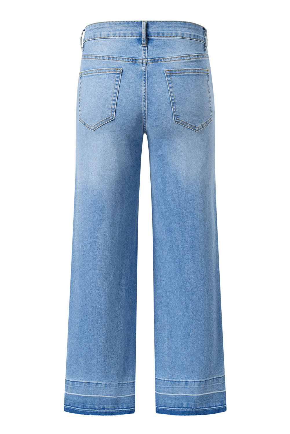 Gray Raw Hem Straight Leg Loose High Waist Jeans - loveforevers