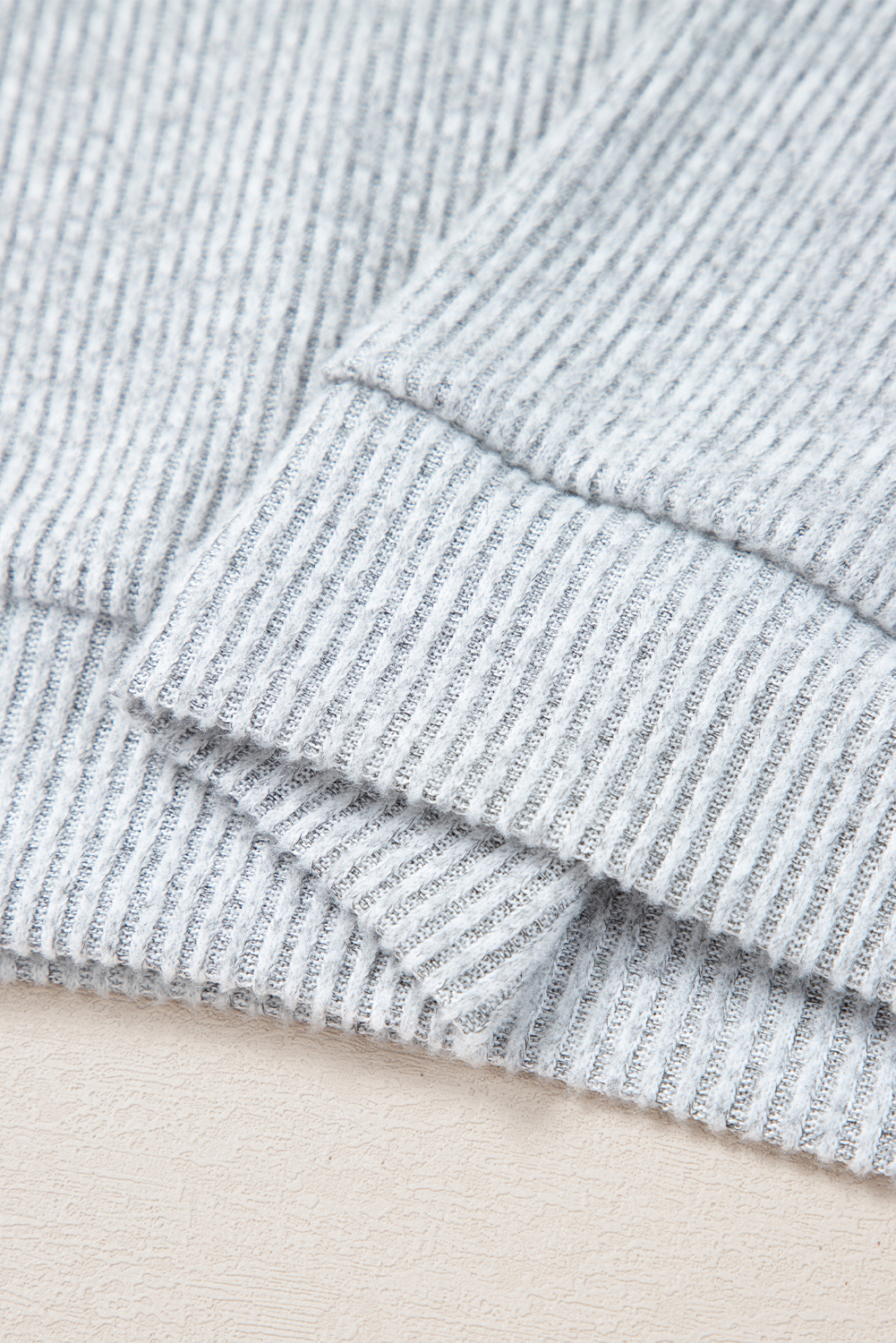 Contrast Ribbed Loose Fit Long Sleeve Top - loveforevers