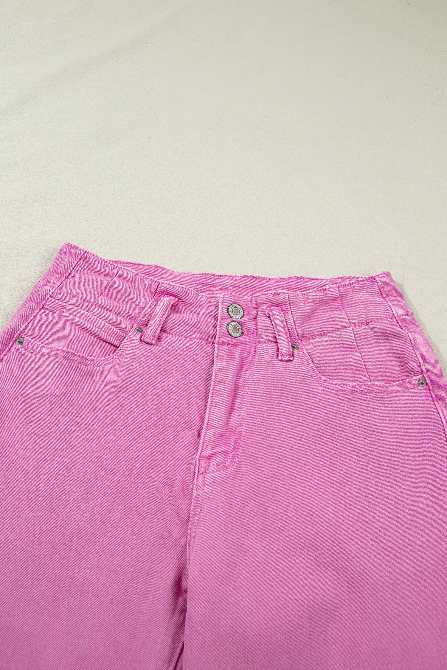 Bonbon 2-Button High Waist Flared Bottom Jeans - loveforevers