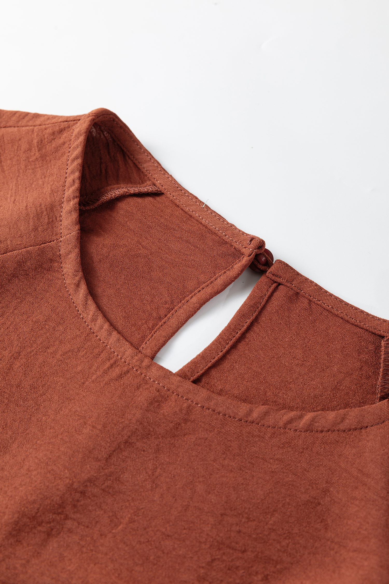 Clay Leopard Detail Loose Bracelet Sleeve Top - loveforevers