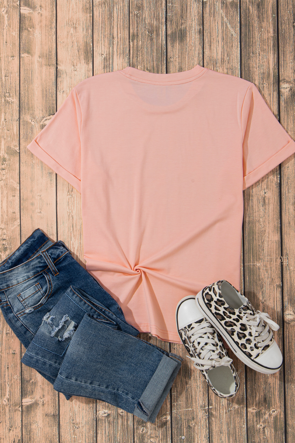 Pink Crawfish Season Graphic Casual Tee - loveforevers