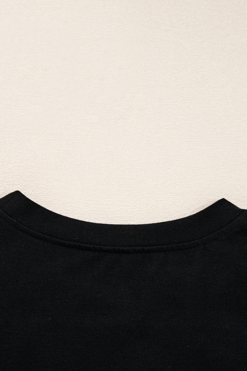 Black Lace Long Sleeve Insert Drop Shoulder Tee - loveforevers