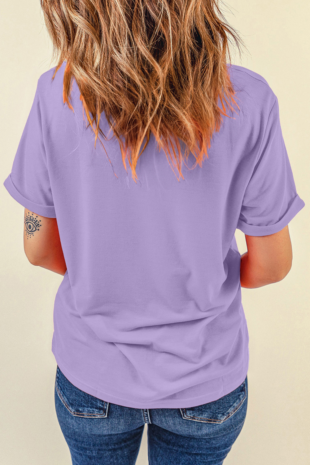 Wisteria Easter Shiny Bunny Graphic Crewneck T Shirt - loveforevers