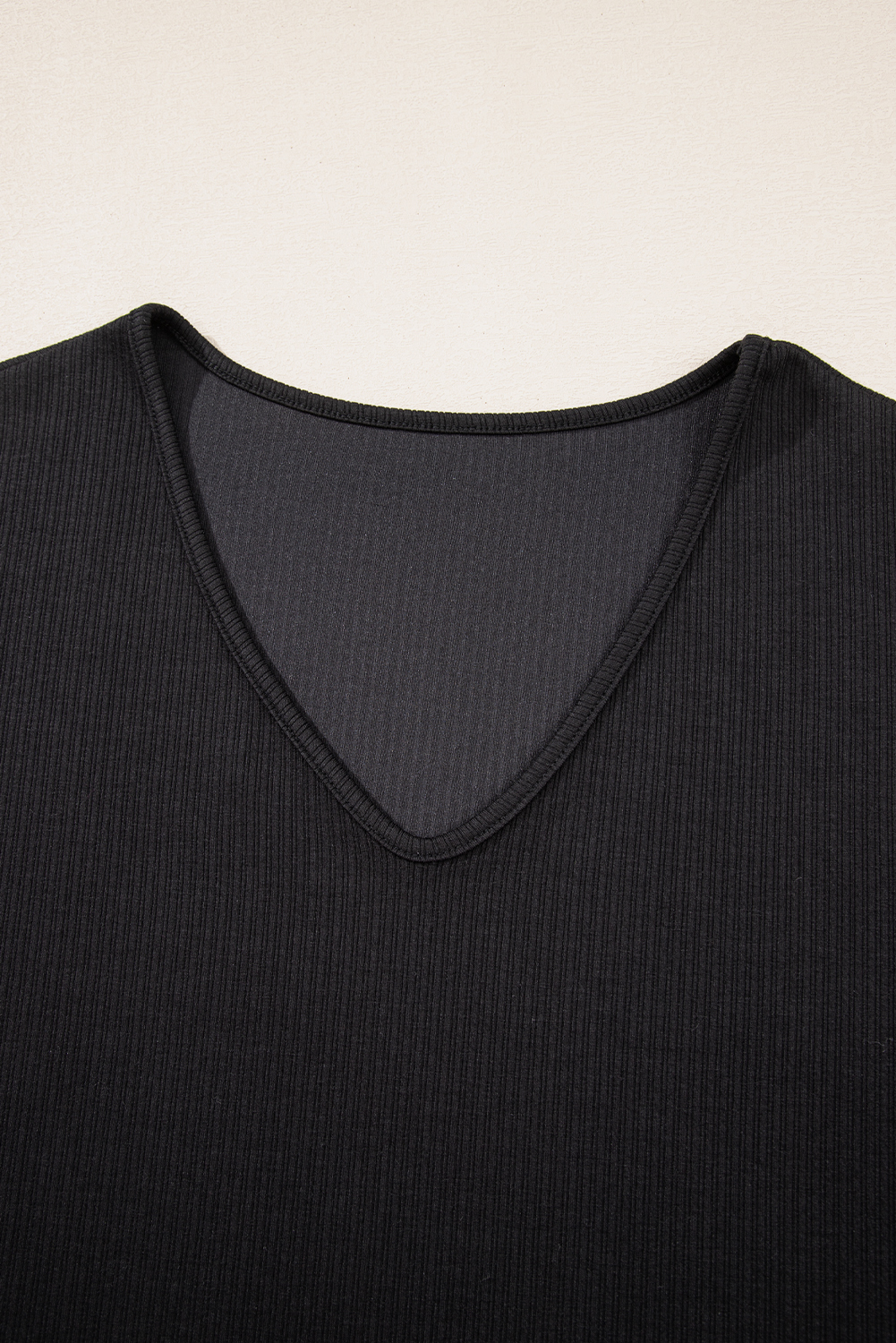 Black Flower Applique Mesh Long Sleeve V Neck Blouse - loveforevers