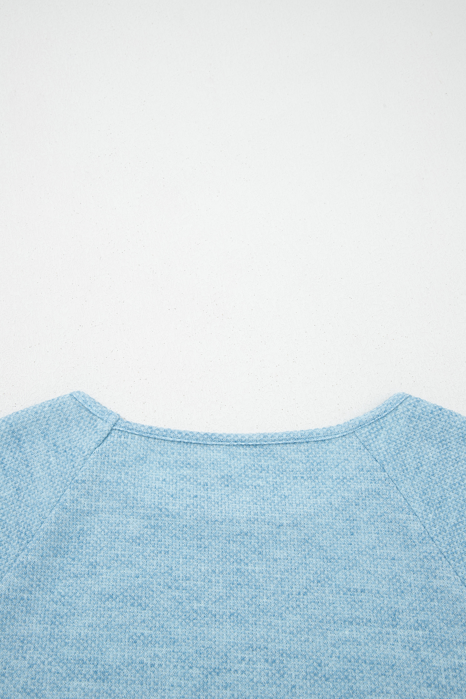 Moonlight Jade Textured Raglan Sleeve Knit Loose Top - loveforevers
