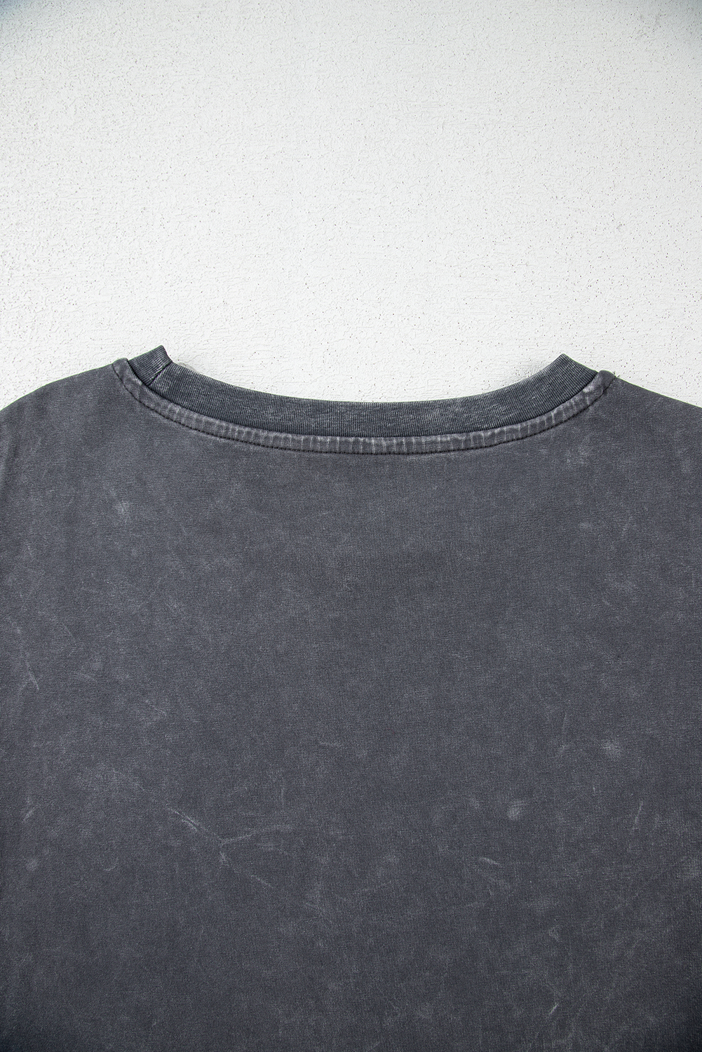 Dark Grey Kindness Butterflies Graphic Mineral Wash Loose Tee - loveforevers