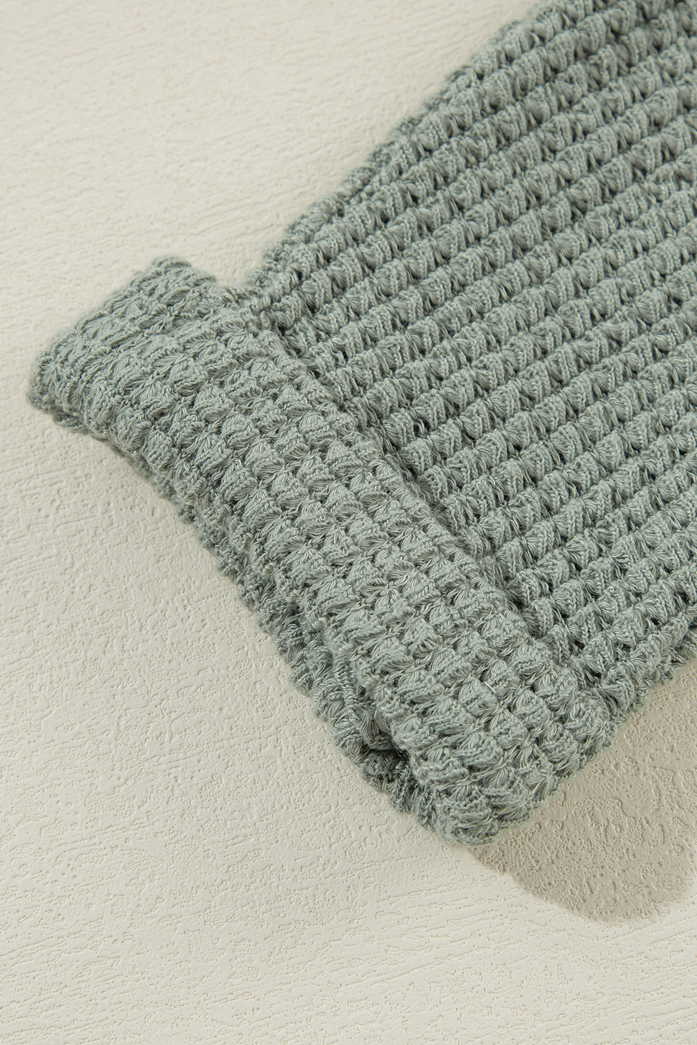 Laurel Green Waffle Knit Open Front Cardigan - loveforevers
