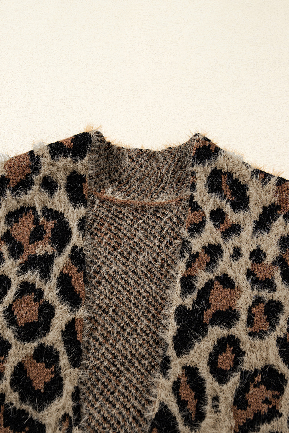 Brown Leopard Open Casual Cardigan - loveforevers