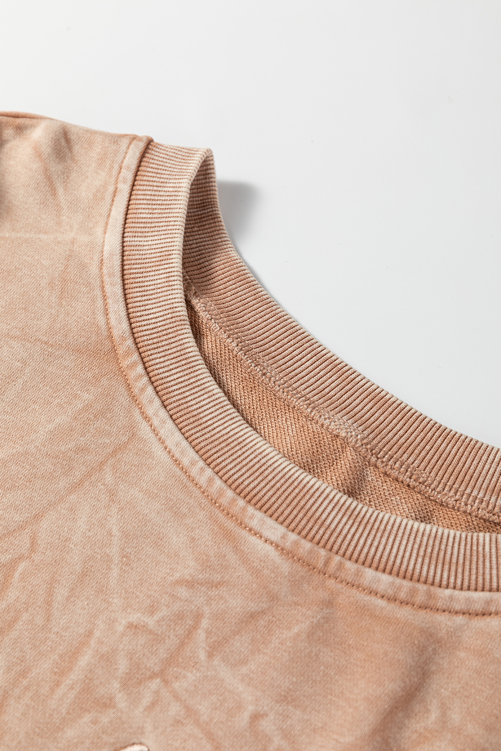DUNE saved by grace Letter Embroidery Mineral Wash Loose Sweatshirt - loveforevers
