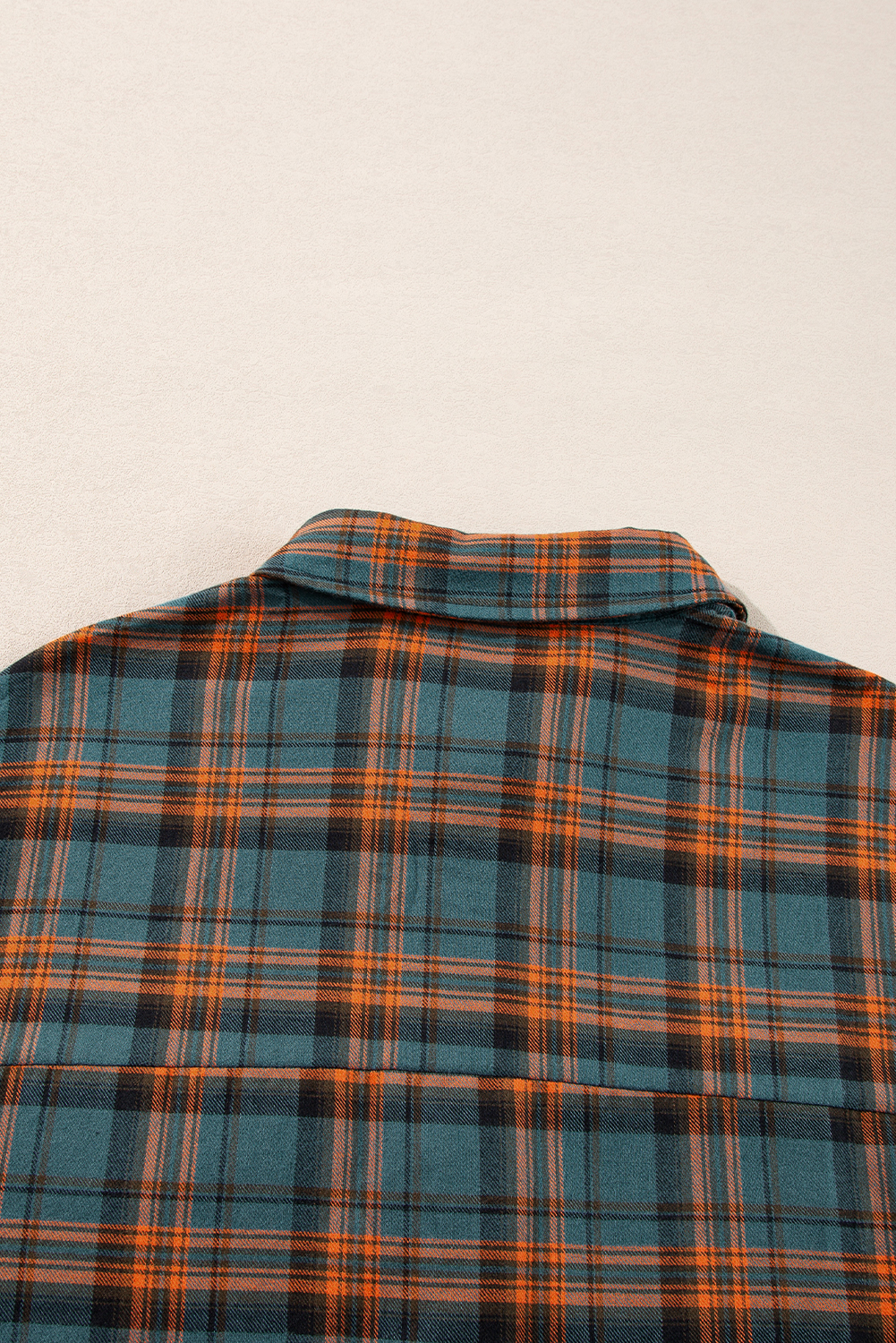 Red Plaid Long Sleeeve Side Split Distressed Hem Shirt - loveforevers