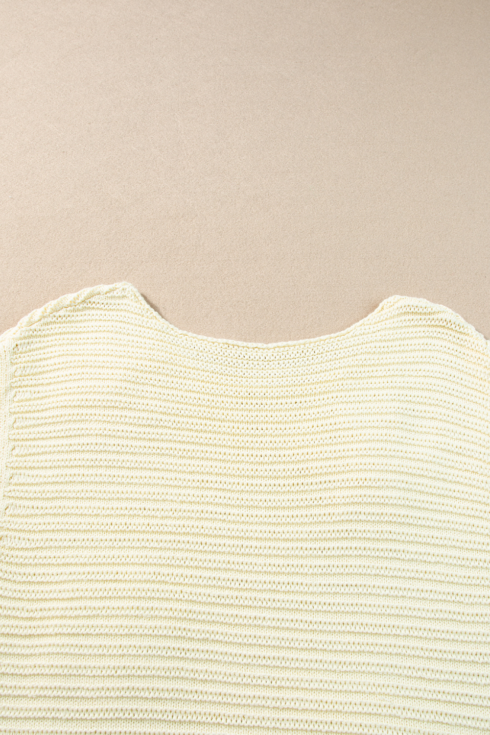 White Flower Crochet Round Neck Knitted Top - loveforevers