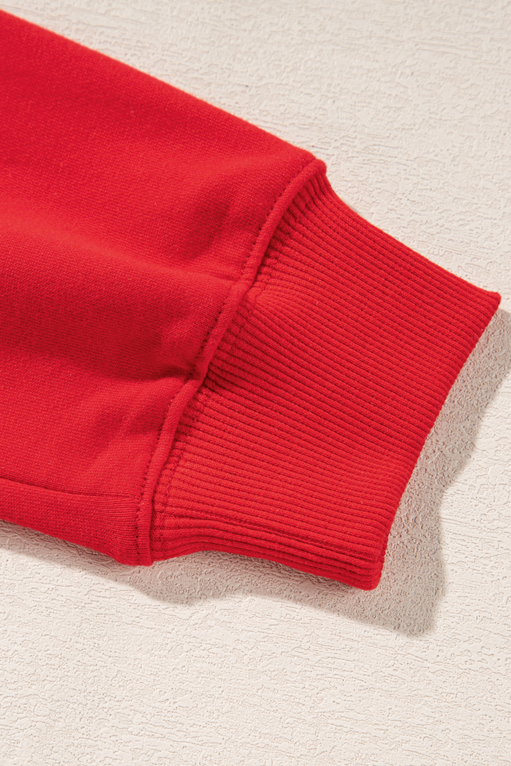Red Merry Christmas Crewneck Drop Shoulder Loose Sweatshirt - loveforevers