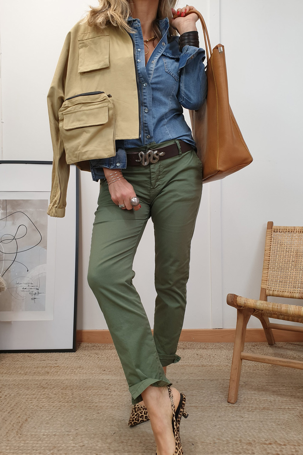 Dusk Blue Flap Pockets Slim Buttoned Denim Shirt - loveforevers