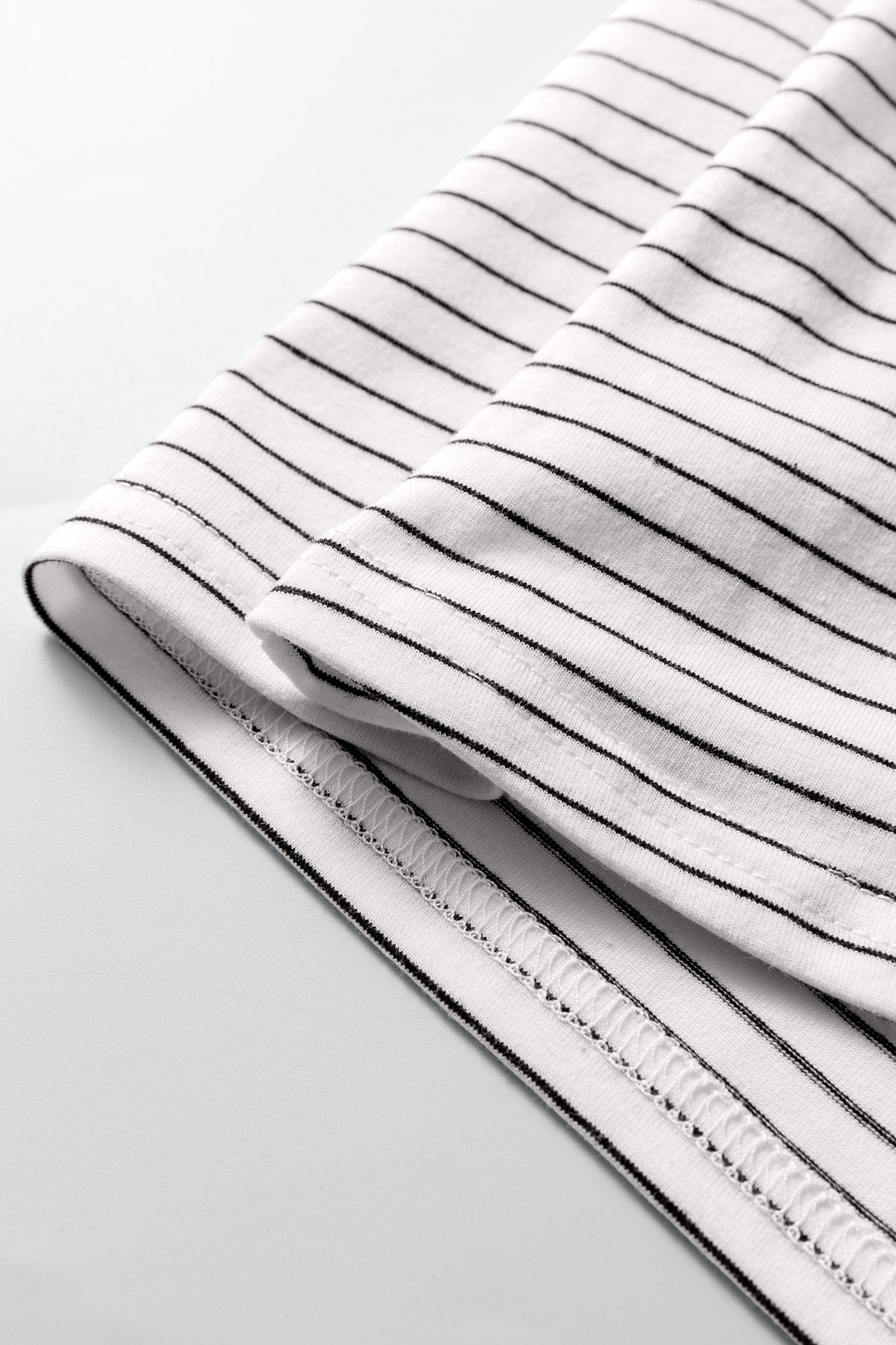 Brown Stripe Square Neck Long Sleeve Top - loveforevers