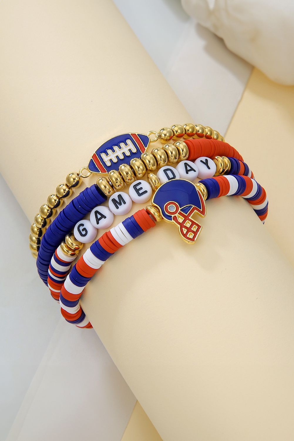 Dark Blue GAME DAY Multilayer Beading Bracelet - loveforevers