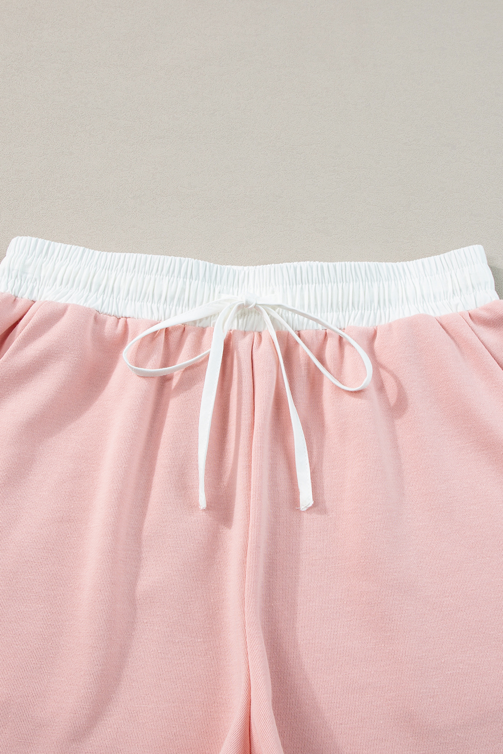 Pale Khaki Contrast V Neck Ruffled Textured Knit Top - loveforevers