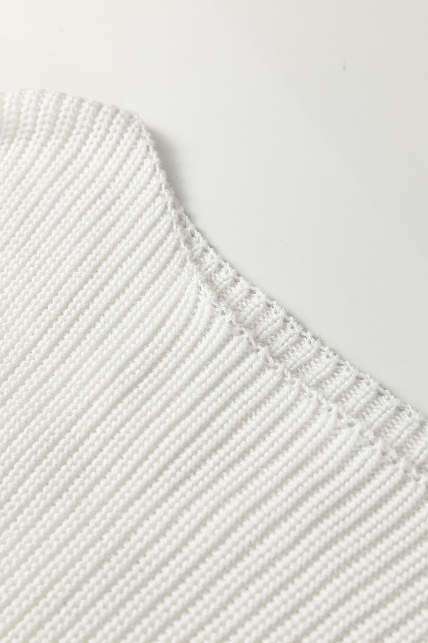 White Asymmetric Neck Drop Shoulder Baggy Slouchy Sweater - loveforevers