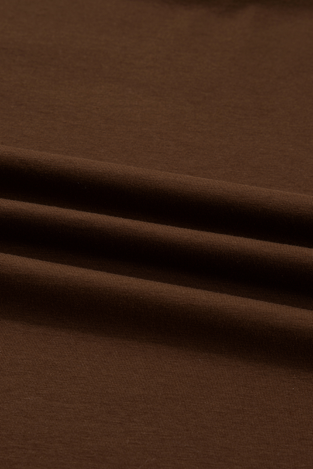 Dark Brown Varsity Striped Accent Contrast Crew Neck Long Sleeve T Shirt - loveforevers