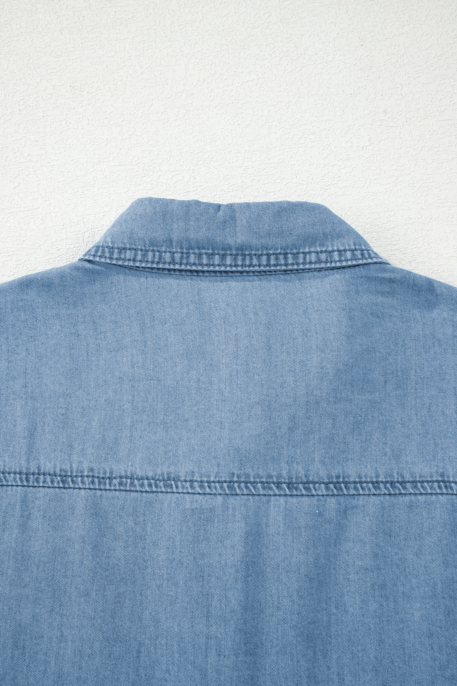 Myosotis Buttoned Down Slim Denim Shirt - loveforevers