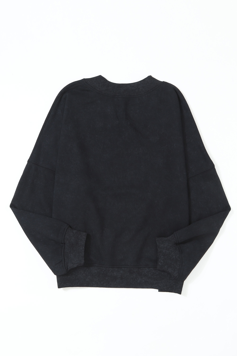 Brown Drop Shoulder Crew Neck Pullover Sweatshirt - loveforevers