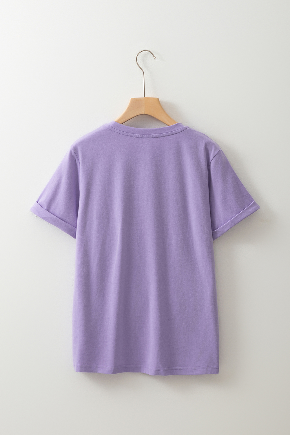 Khaki Casual Plain Crew Neck Tee - loveforevers