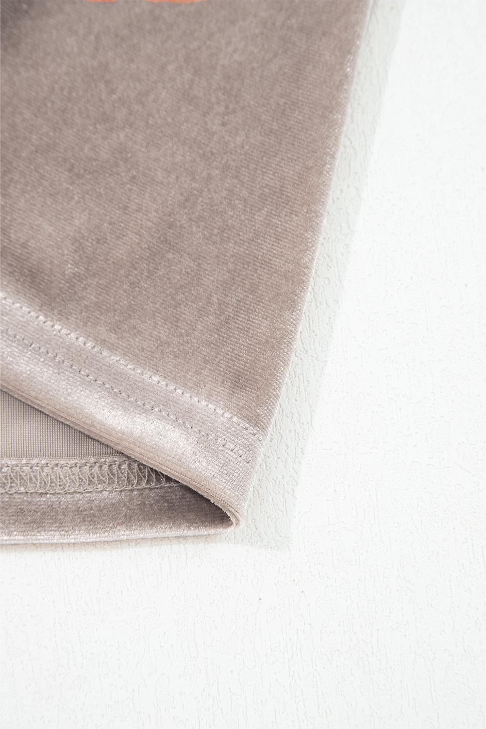 Smoke Gray 3/4 Sleeve Open Front Velvet Kimono - loveforevers