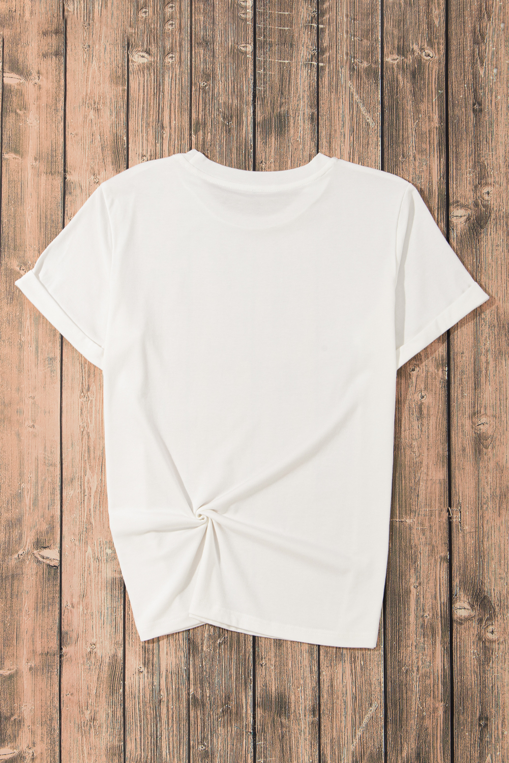 White Cheerful Leopard EASTER Letter Graphic Tee - loveforevers