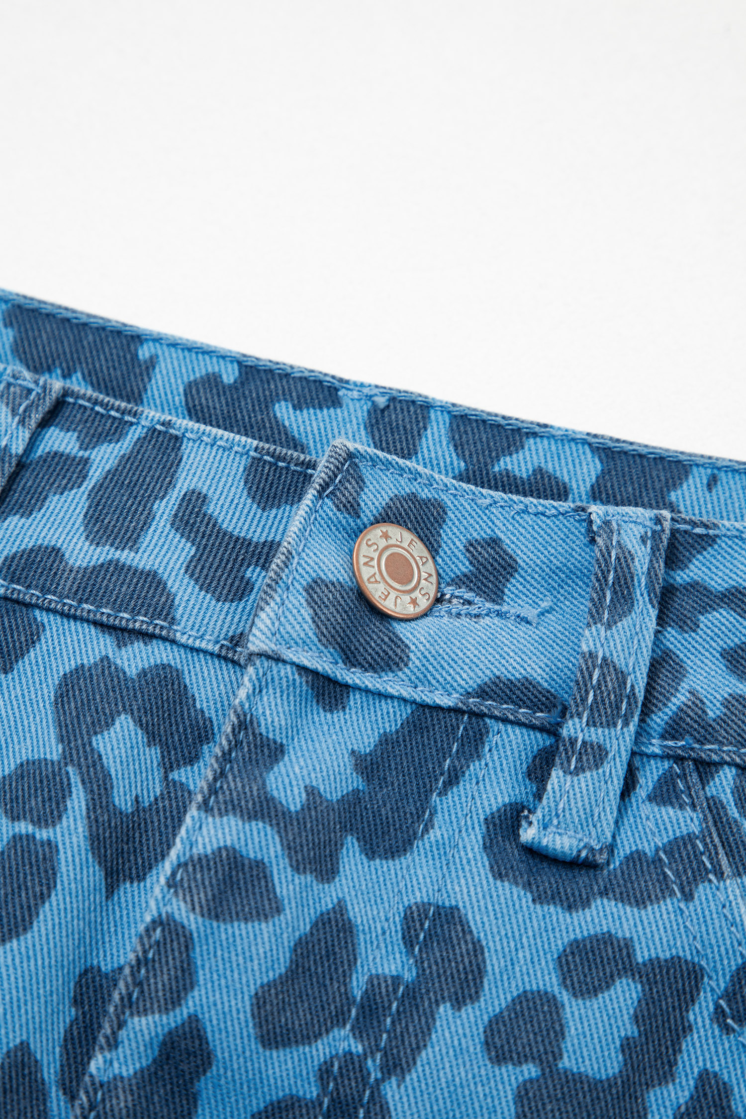 Brown Leopard Denim Frayed Split Denim Midi Skirt - loveforevers