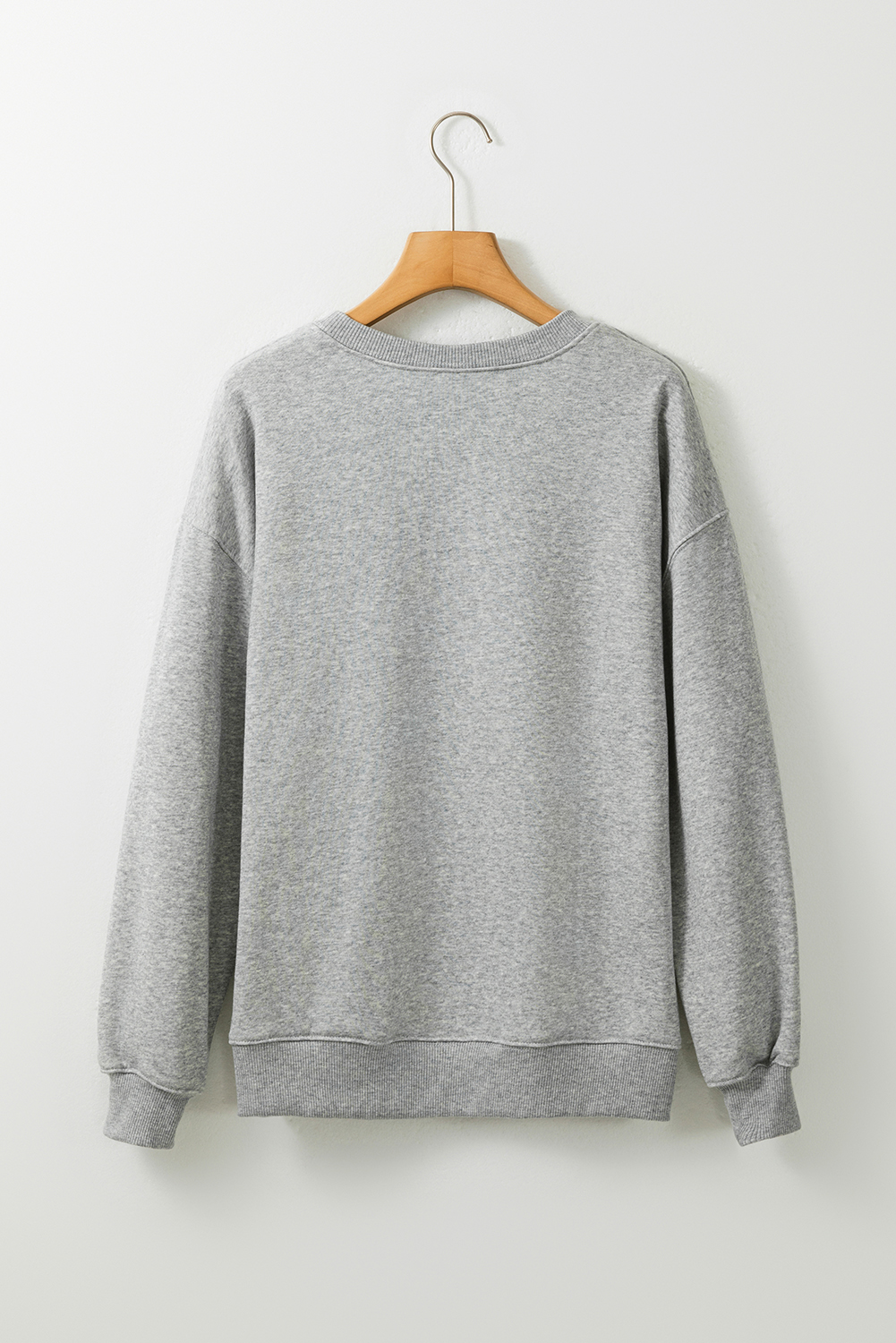 Gray Sequin Baseball Game Day Graphic Casual Sweatshirt - loveforevers
